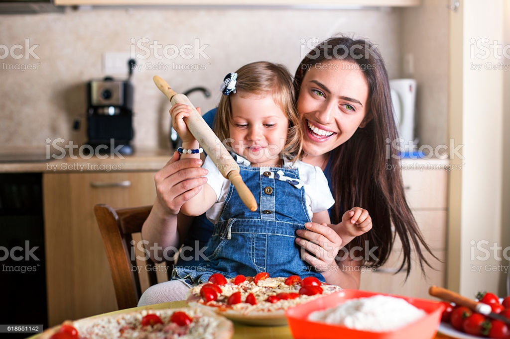 Family, Cooking, Pizza, Togetherness, Laughing